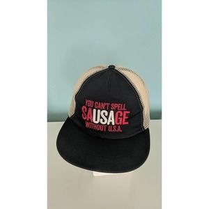 Johnsonville Mesh Adjustable Blue Baseball Hat USA